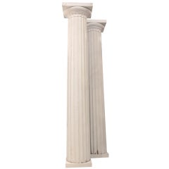 Pair of Architectural Doric Columns