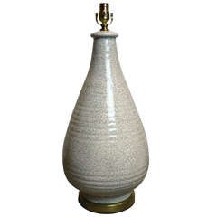 Very Large Raku Ceramic Table Lamp