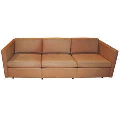 Leather Modern Sofa by Knoll
