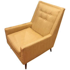 Mid-Centuy Modern Upholstered Armchair Milo Baughman