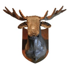 Whimsical Fiberglass Moose Trophy