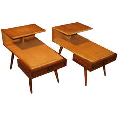 Pair of Mid-Century Modern Jetson Style End Side Tables