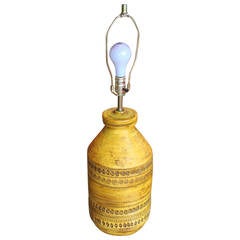 Vintage Mustard Yellow Bitossi Lamp