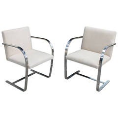 Pair Mies van der Rohe Brno Chairs for Knoll
