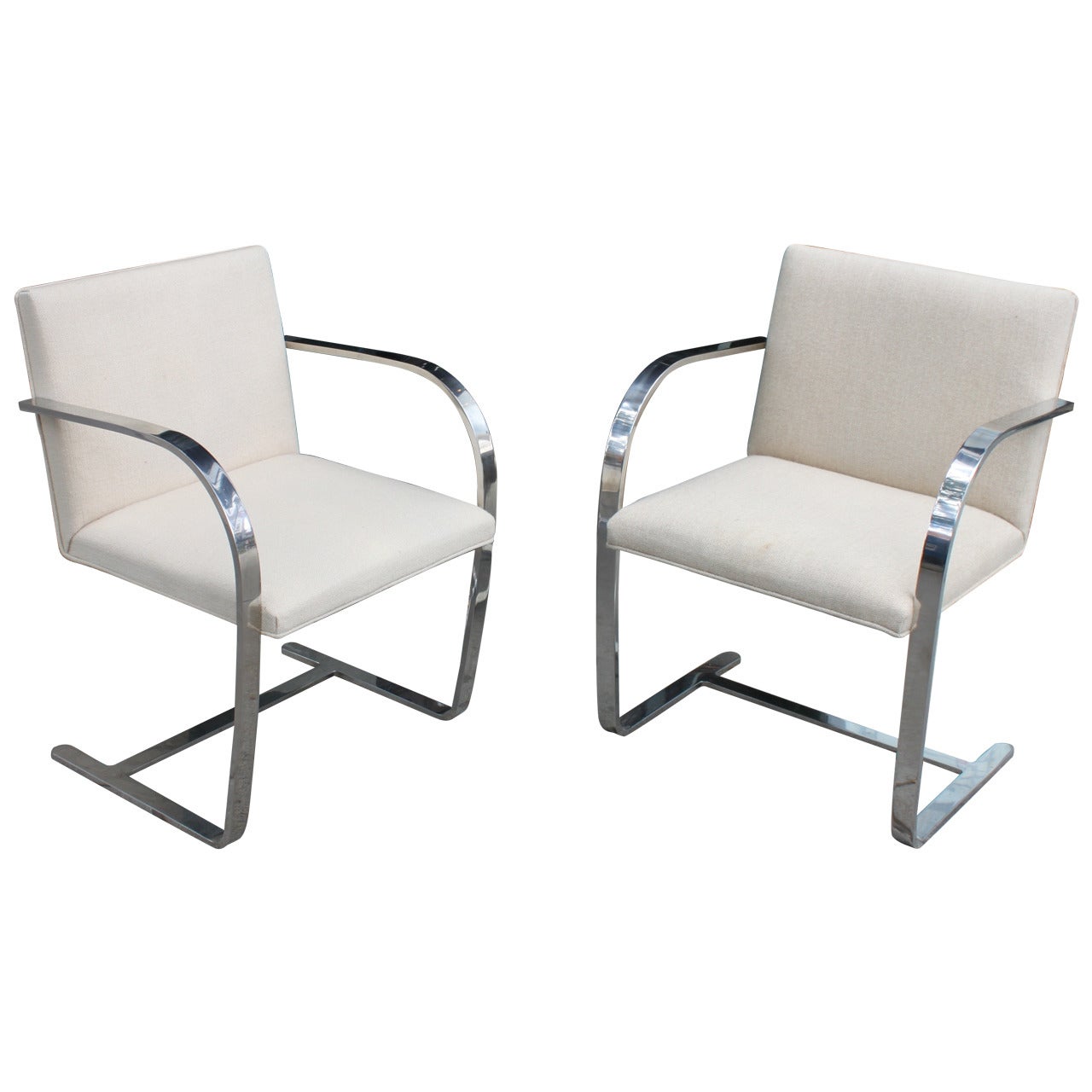 Pair Mies van der Rohe Brno Chairs for Knoll For Sale