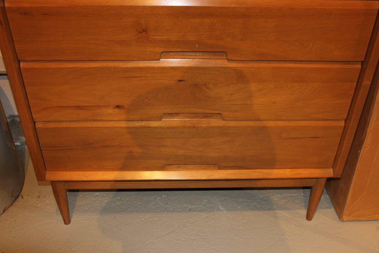 Carved Birchwood Dresser by Salvatore Bevelacqua In Excellent Condition For Sale In Hudson, NY