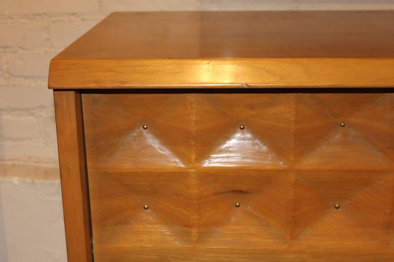 Mid-20th Century Carved Birchwood Dresser by Salvatore Bevelacqua For Sale