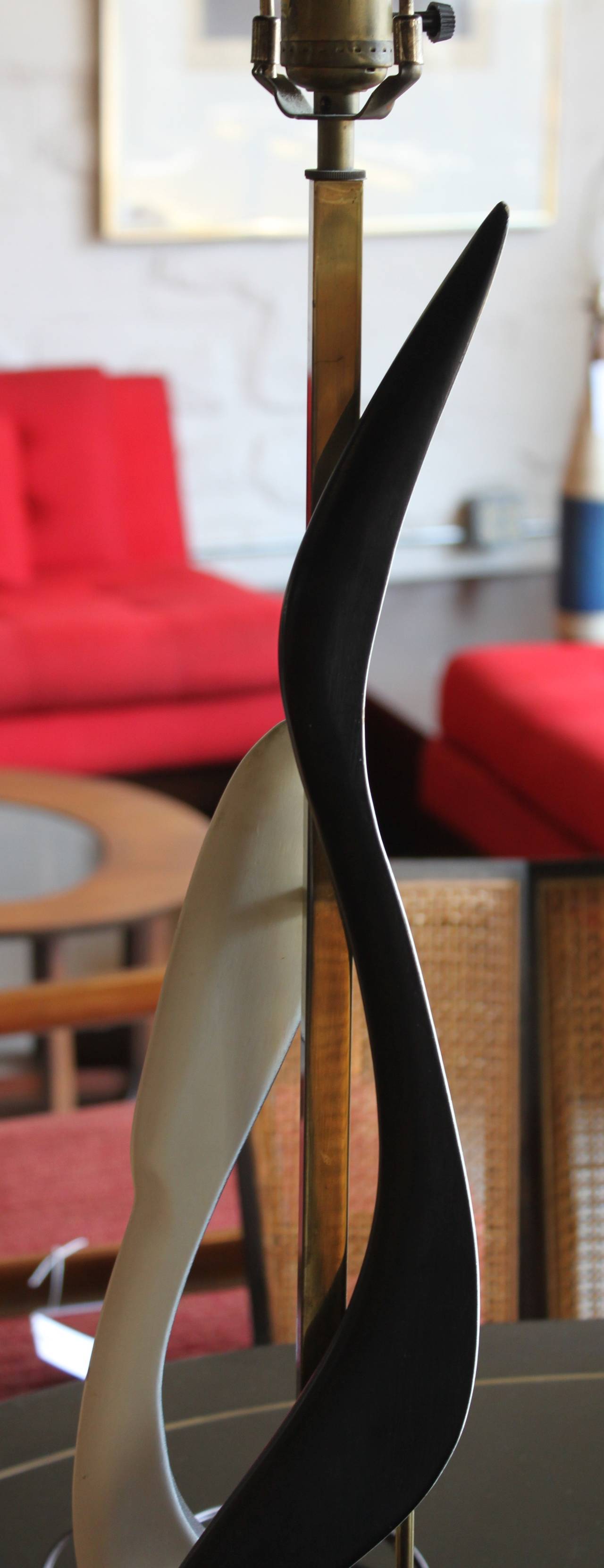 Parzinger Style Mid-Century Modern Lamp For Sale 2