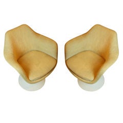 Saarinen for Knoll Upholstered Tulip Chairs