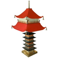 Pagoda Form Table Lamp