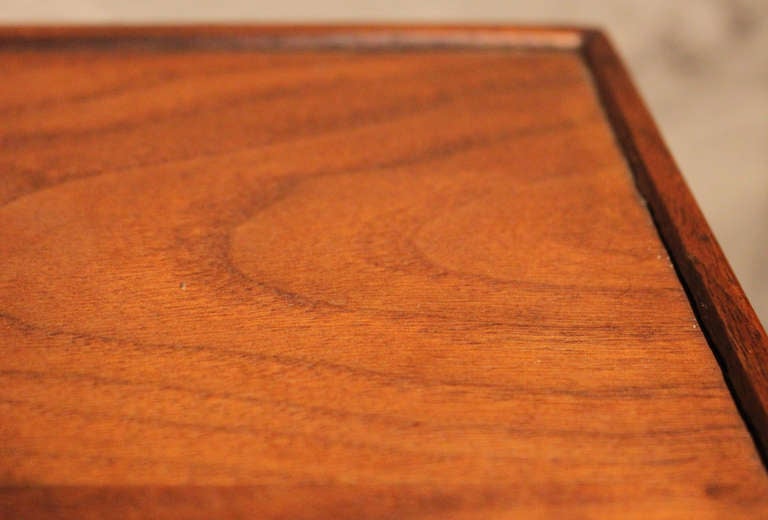 Mid-20th Century Walnut Cube Table by Milo Baughman