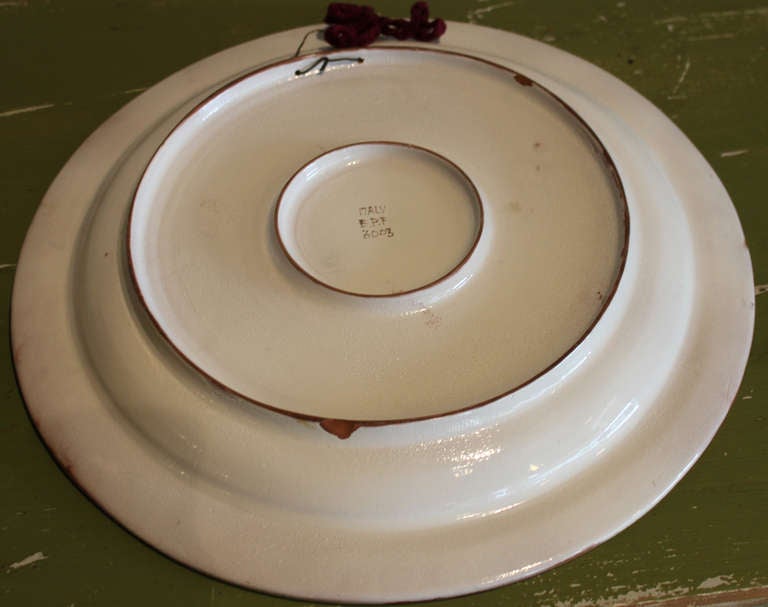 Glazed Professor Eugenio Pattarino Platter For Sale