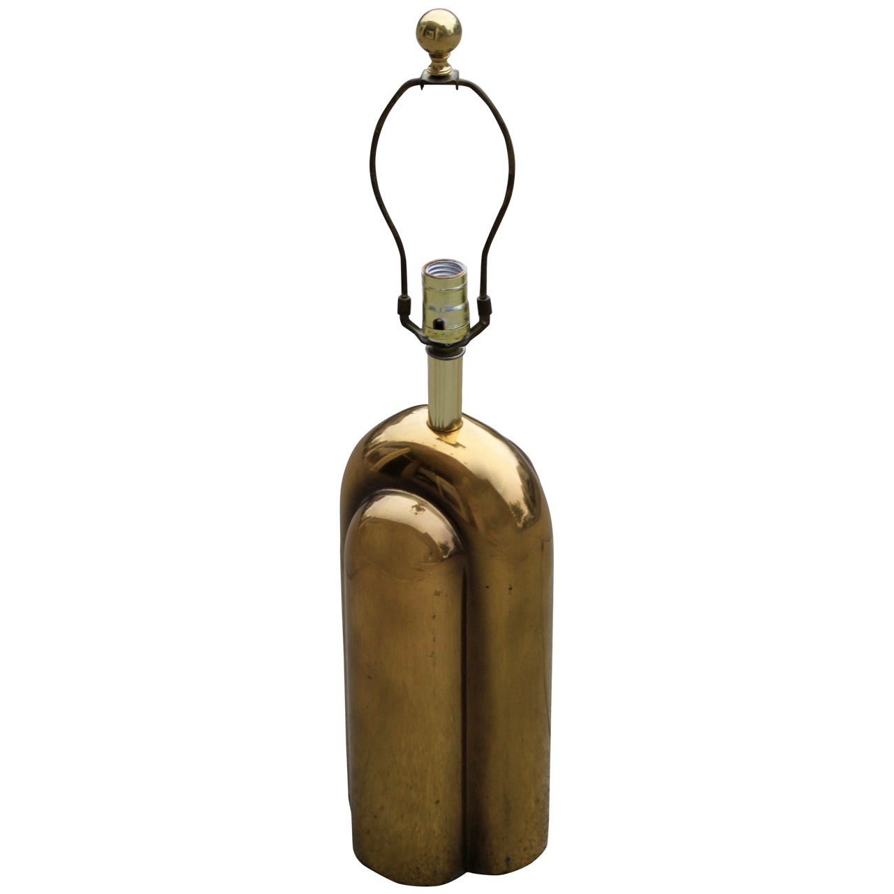 Vintage Deco Style Brass Lamp