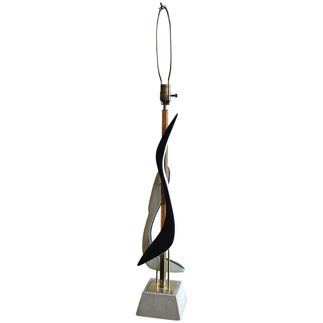 Parzinger Style Mid-Century Modern Lamp For Sale