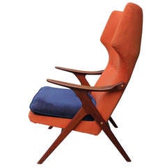 Danish Teak Wing Chair