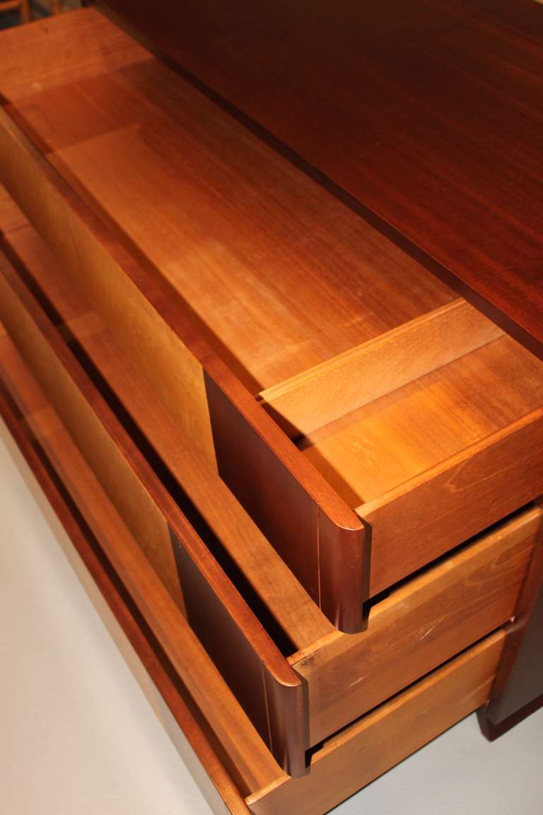 Burl Eliel Saarinen Chest of Drawers, Dresser, by Rway Furniture For Sale