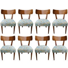 T.H. Robsjohn-Gibbings set of 8 side chairs