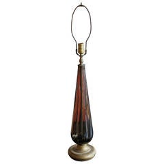 Vintage Art Glass Lamp
