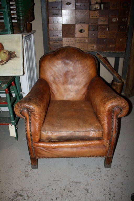 Classic Leather Chair at 1stdibs