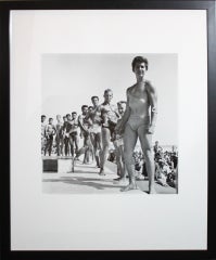 Vintage Larry Silver "Contestants, Muscle Beach, Santa Monica" Photograp