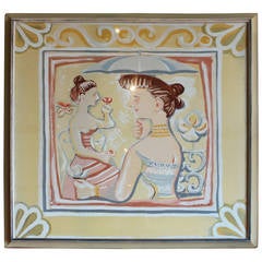 "Zendado Del Cavallino" Print Based on the Original Drawing by Massimo Campigli 2