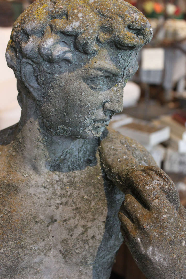 Garden Statue of David In Excellent Condition In Hudson, NY