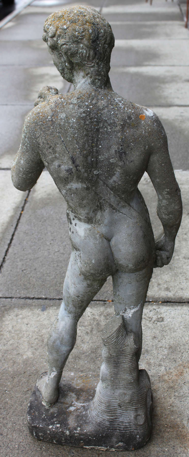 20th Century Garden Statue of David