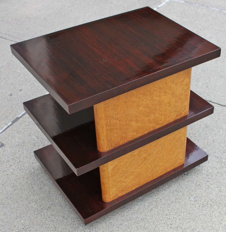 Art Deco Andrew Szoeke Modernist Three Tiered Table