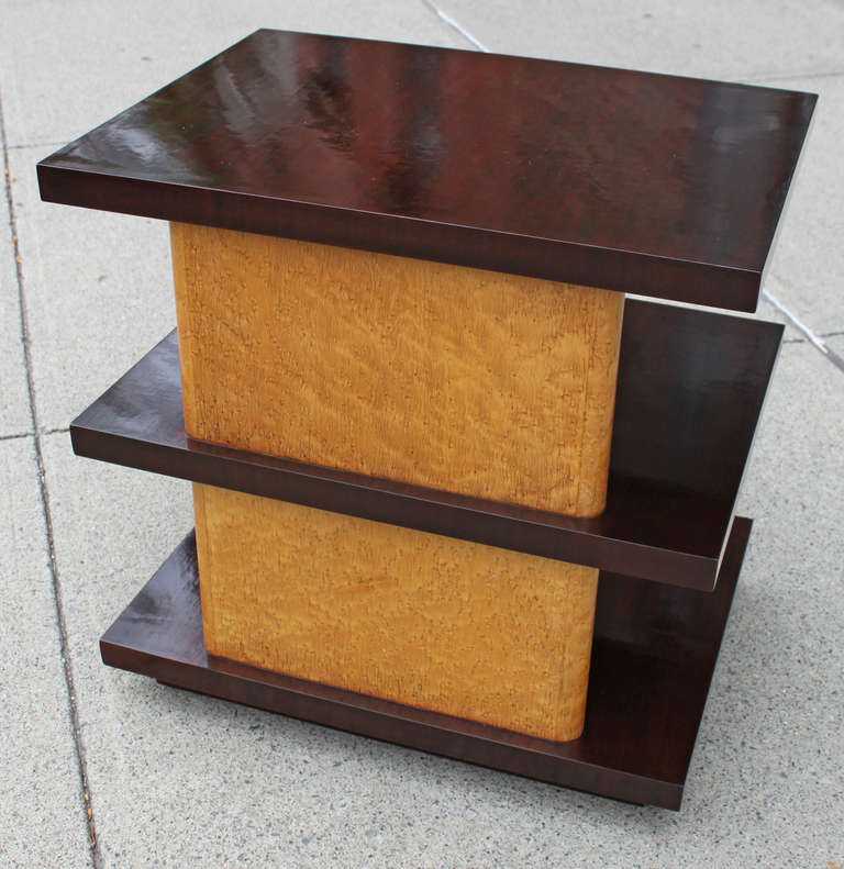 Mid-20th Century Andrew Szoeke Modernist Three Tiered Table