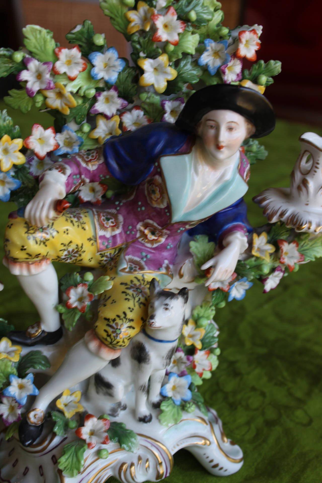 19th Century Capodimonte Candelabras with Lovers