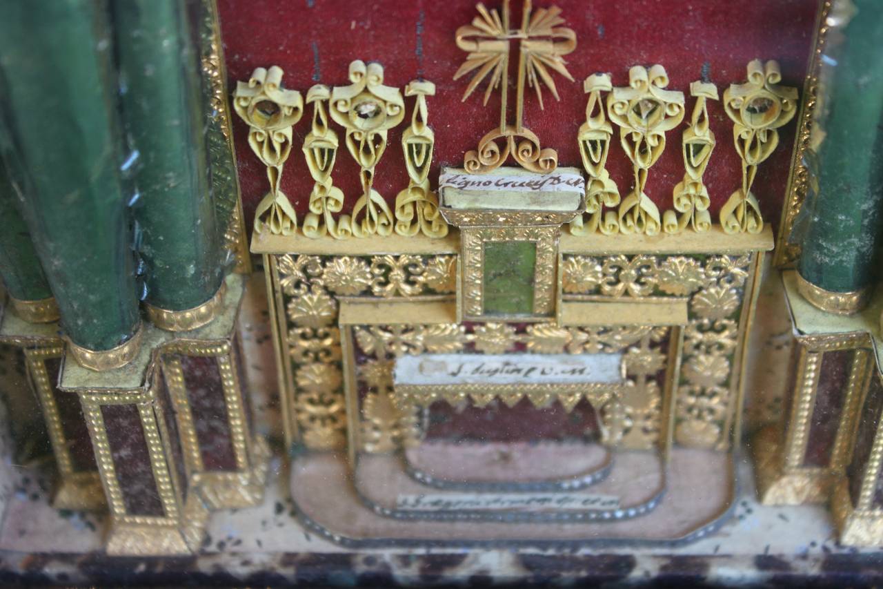 19th Century Italian Shadowbox Altar For Sale