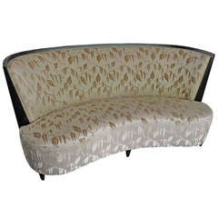 Donghia High Back Curved Settee