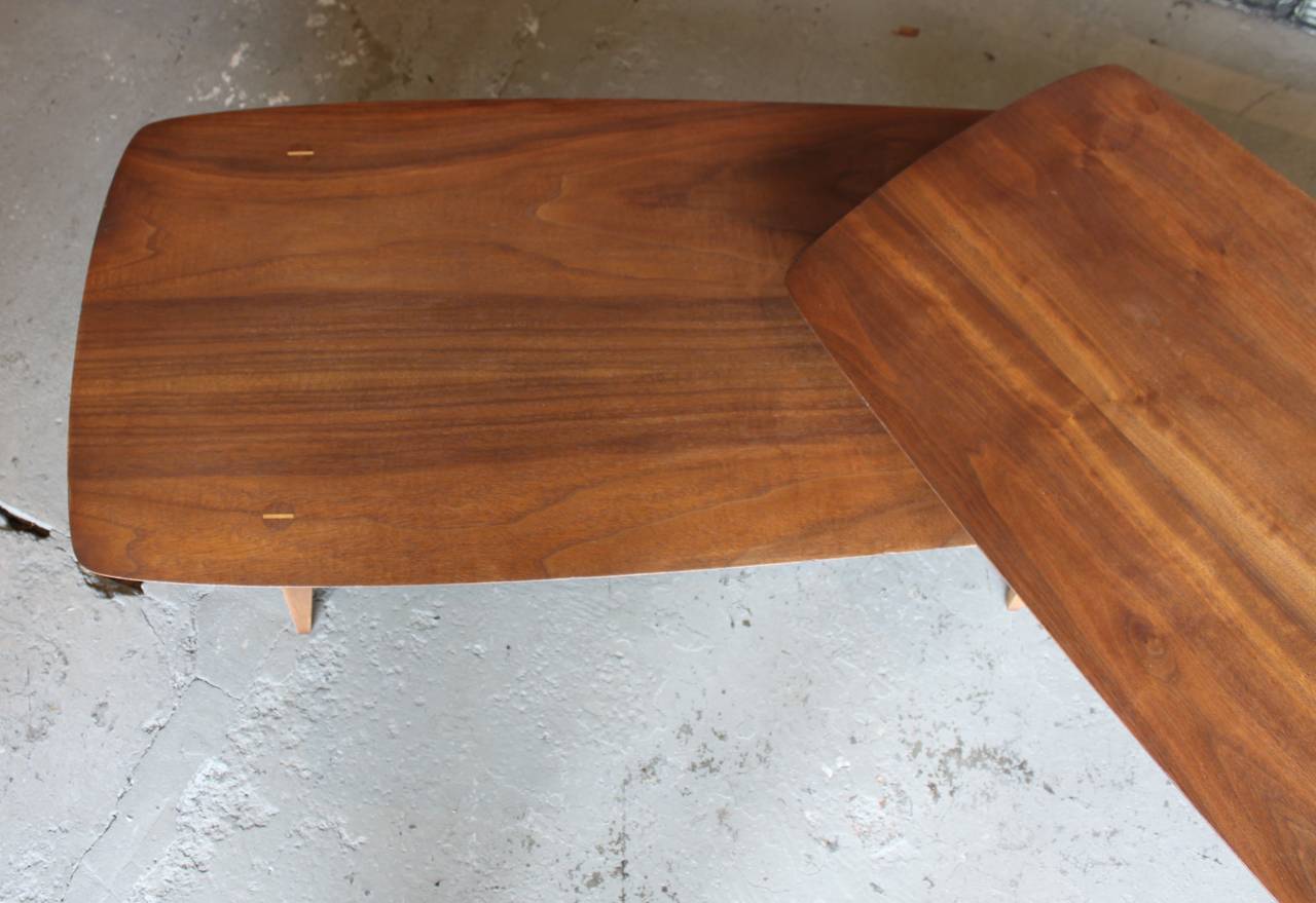 Mid-Century Modern Two-Tier Swivel Joint Coffee Table by Lane