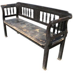 French Bench in Original Paint