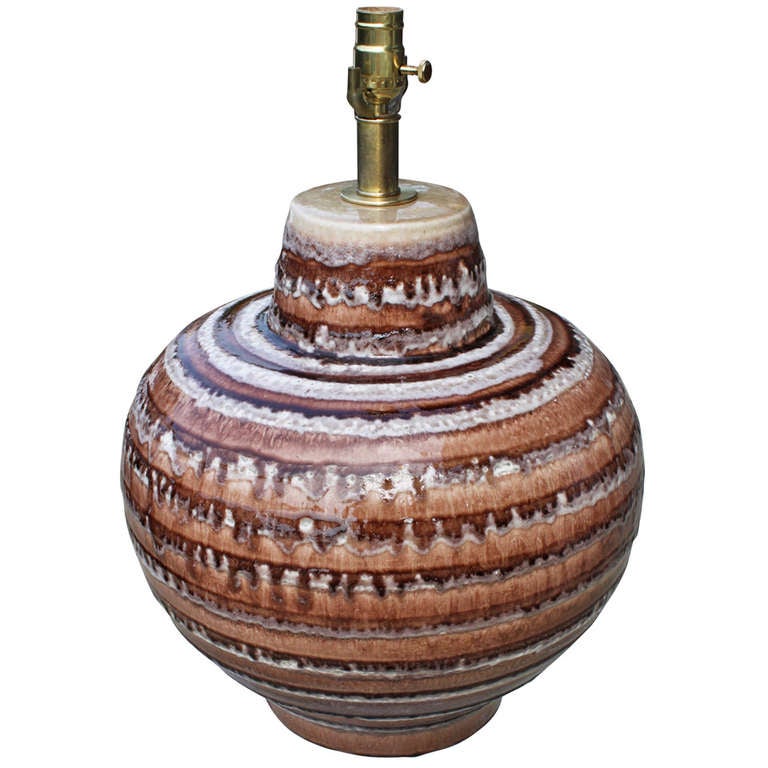 Large Scale Over Glaze Table Lamp