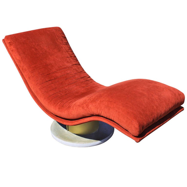 Milo Baughman Contour Chaise at 1stdibs