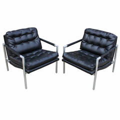 Pair of Modern Lounge Chairs