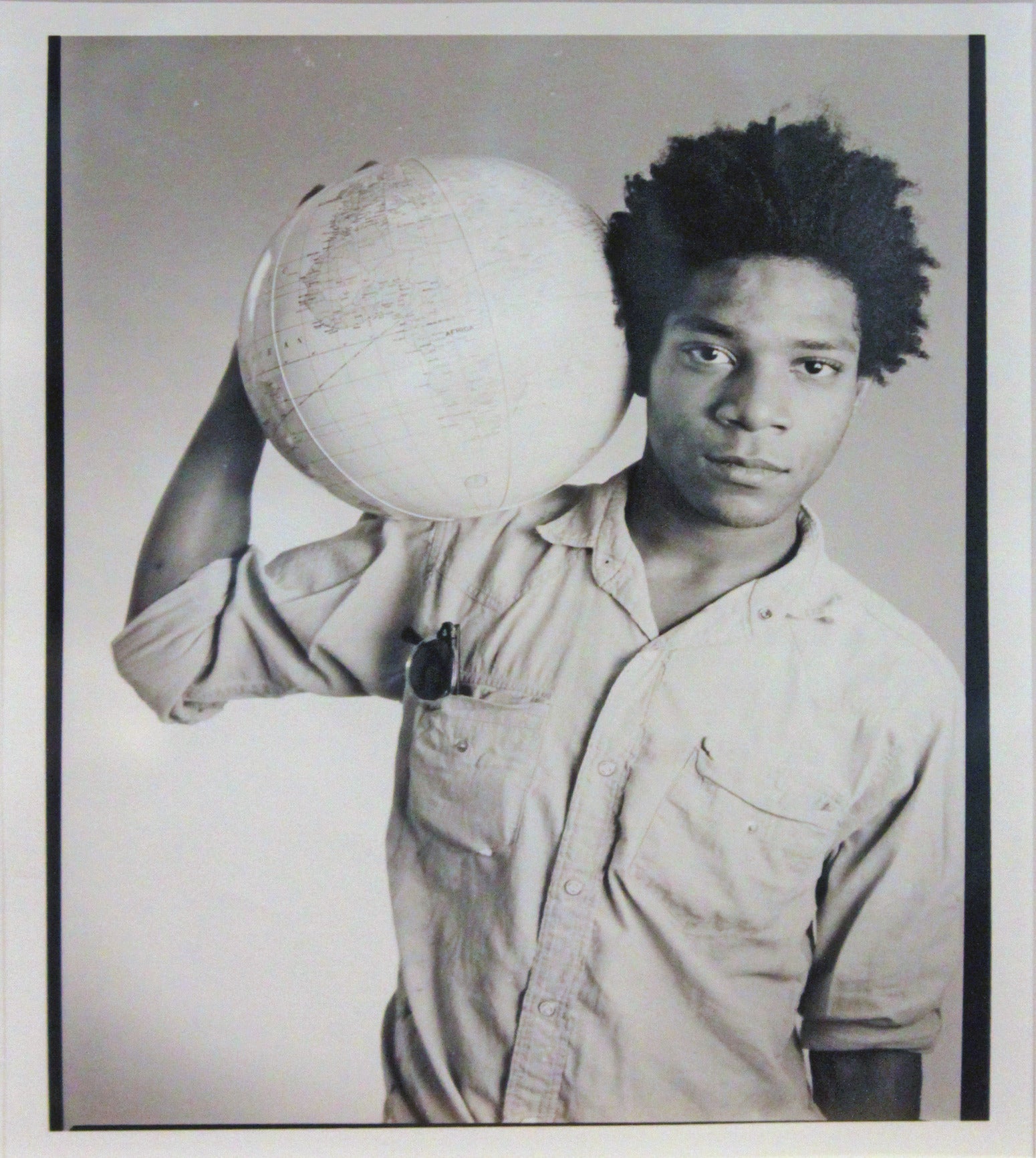 J-M Basquiat Portrait Christopher Makos at 1stDibs