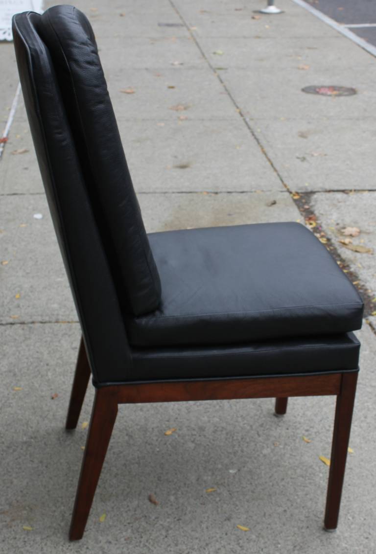 Late 20th Century Set of Six Milo Baughman Style Dining Chairs