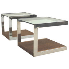 Pair of Milo Baughman Thayer Coggin End Tables