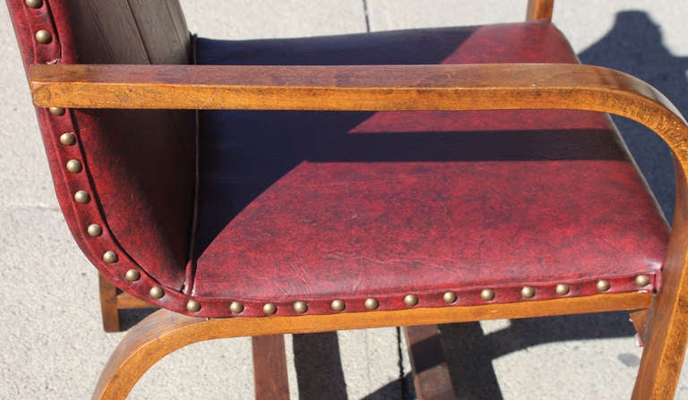 Gilbert Rohde Arm Chair for Heywood Wakefield In Good Condition In Hudson, NY