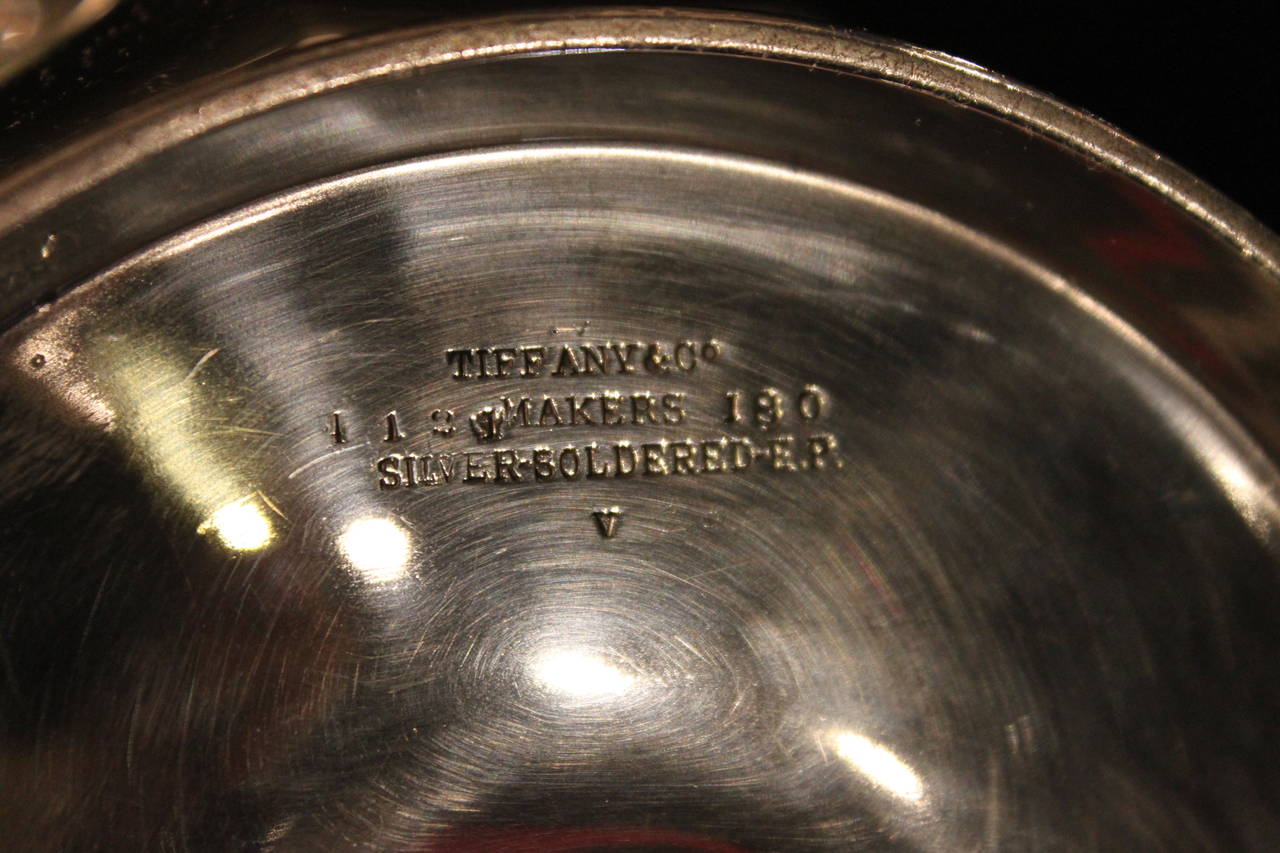 19th Century Tiffany Silver Plated Champagne Wine Bucket For Sale