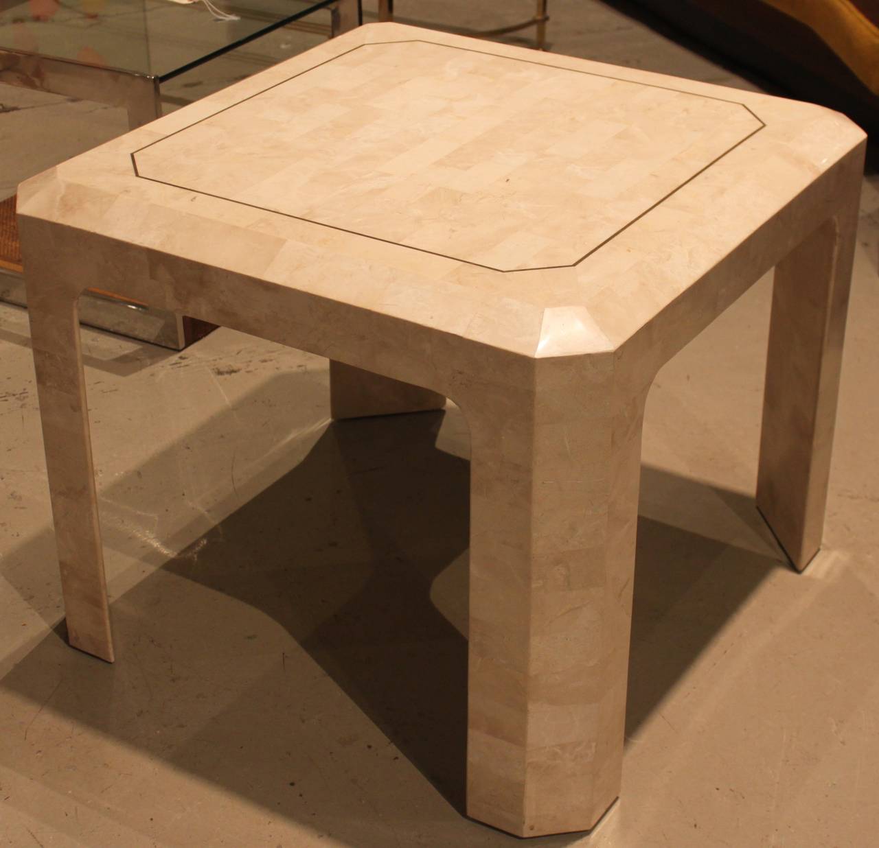 Philippine Tessellated Fossil Stone End Table by Maitland-Smith