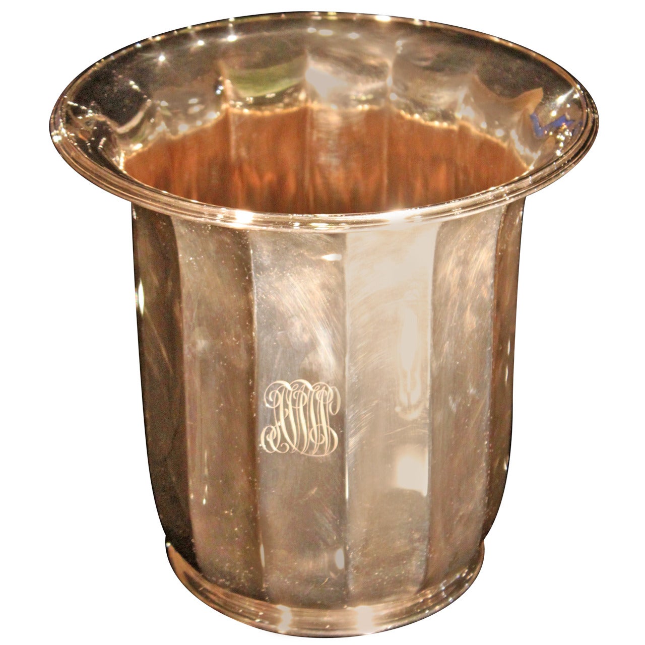 Tiffany Silver Plated Champagne Wine Bucket For Sale
