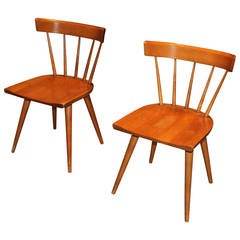 Pair of Paul McCobb Spindle Back Side Chairs