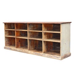 Country Store Counter with Cubbies