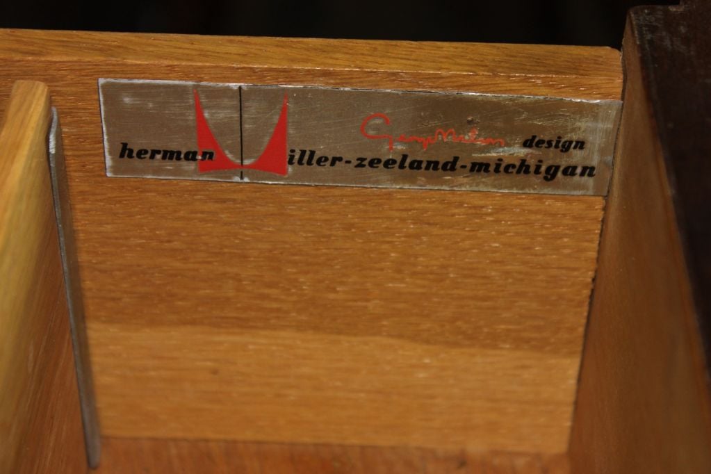 George Nelson for Herman Miller Primavera Chest on Slat Bench In Fair Condition In Hudson, NY