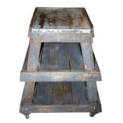 Zinc-Top Mill Table