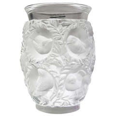 Lalique Crystal Vase Bagatelle of "Love Birds"