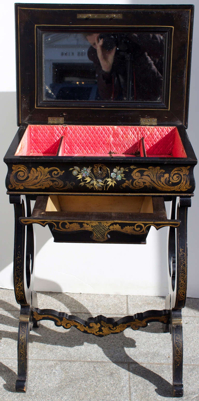 French Napoleon III Ladies Work Table For Sale